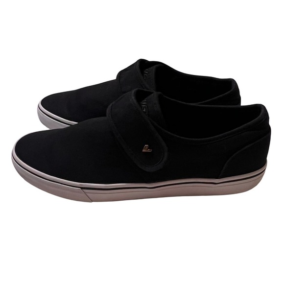 LUGZ Mens Black Canvas Slip-On Casual‎ Loafers Comfort Sneakers Shoes - Picture 8 of 13
